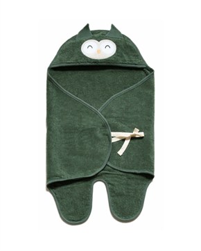 Bebek Kundağı Havlu Bath Time Yeşil 70 cm