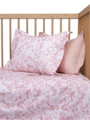 Bebek Nevresim Takımı 4lü Hummingbird Pembe 100 x 150 cm