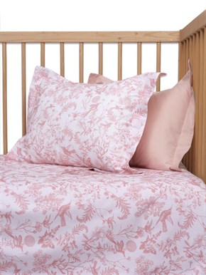 Bebek Nevresim Takımı 4lü Hummingbird Pembe 100 x 150 cm