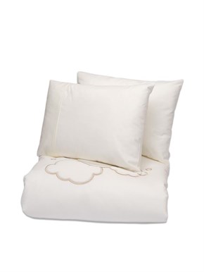 Bebek Nevresim Takımı 4lü Luna Elegant Ekru 100 x 150 cm