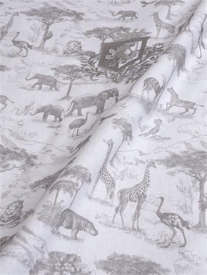 Bebek Nevresim Takımı 4lü Safari Gri 100 x 150 cm