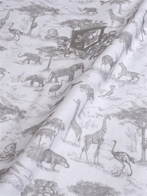 Bebek Nevresim Takımı 4lü Safari Gri 100 x 150 cm
