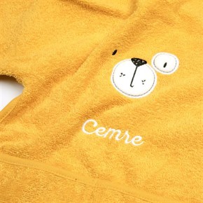 Bebek Önlüğü Havlu Bath Time Sarı 0-1 yaş