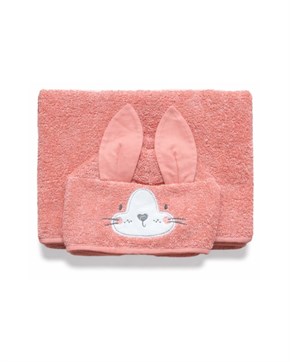 Bebek Pançosu Havlu Bath Time Yavruağızı 0-2 yaş