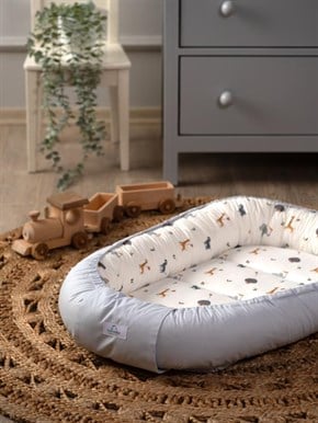 Baby Nest Zoo Blue 60 x 75 cm