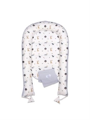 Baby Nest Zoo Blue 60 x 75 cm