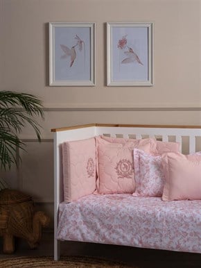 Bebek Uyku Seti 8li Hummingbird Pembe 60/70 cm