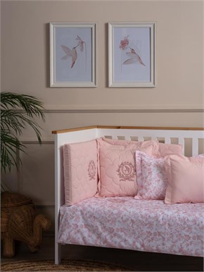 Bebek Uyku Seti 8li Hummingbird Pembe 60/70 cm