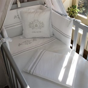 Bebek Uyku Seti 8li Prince Açık Mavi 60/70 cm