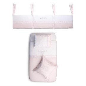 Bebek Uyku Seti 8li Princess Pembe 60/70 cm