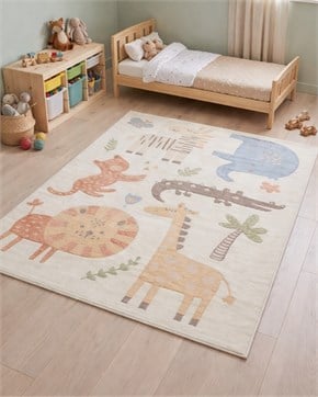 Bebek ve Çocuk Odası Halı Amazon Krem 120 x 180 cm