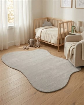 Bebek ve Çocuk Odası Halı Plushé Wave Gri 120 x 180 cm