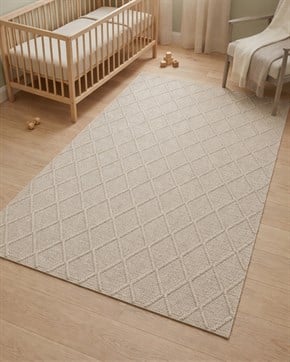 Bebek ve Çocuk Odası Halı Quad Bej 130 x 190 cm