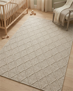Bebek ve Çocuk Odası Halı Quad Bej 80 x 150 cm