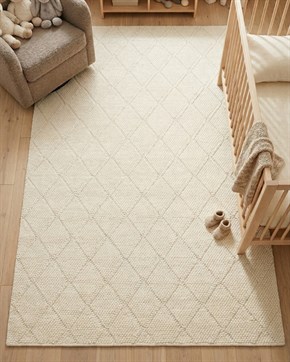 Bebek ve Çocuk Odası Halı Quad Krem 80 x 150 cm
