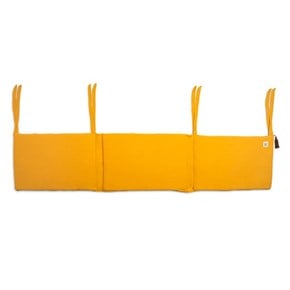 Bebek Yatağı Kenar Koruma Müslin Kısa Marigold Hardal 60 x 120 cm