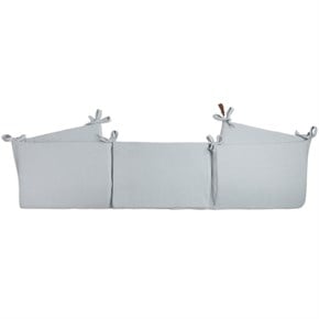 Bebek Yatağı Kenar Koruma Müslin Uzun Dove Gri 70 x 130 cm