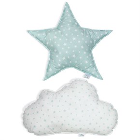 Decorative Pillow Set Aqua Mint 35 x 55 cm