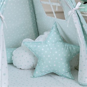 Decorative Pillow Set Aqua Mint 35 x 55 cm