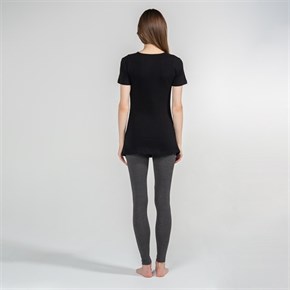 Hamile T-Shirt V Yaka Antonia Siyah