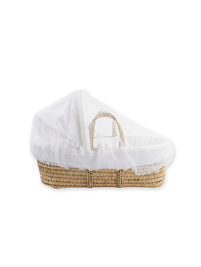 Moses Basket Mosquito Net Basic White 45 x 85 cm