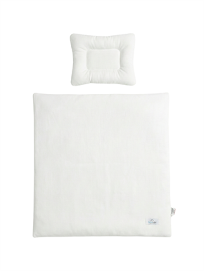 Moses Basket Duvet Cover Set Basic White 60 x 60 cm