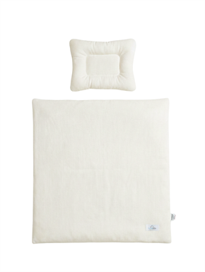 Moses Basket Duvet Cover Set Basic Ecru 60 x 60 cm