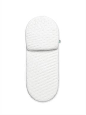 Moses Basket Reflux Mattress Basic White 30 x 74 cm