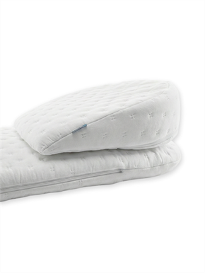 Moses Basket Reflux Mattress Basic White 30 x 74 cm