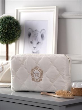 Kozmetik Çantası Luna Elegant Ekru 28 x 16 cm