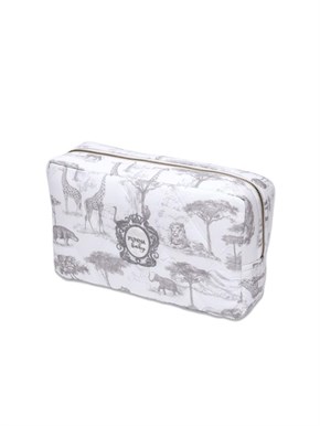 Kozmetik Çantası Safari Gri 28 x 16 cm