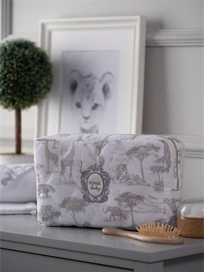 Kozmetik Çantası Safari Gri 28 x 16 cm