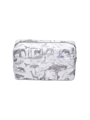 Kozmetik Çantası Safari Gri 28 x 16 cm