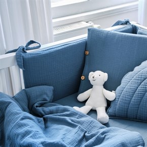 Muslin 2 pcs Duvet Set - Province - Petrol - 100 x 150 Cm