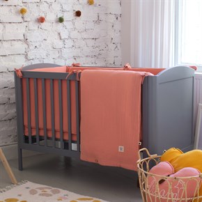 Muslin Universal Yan Koruma - Coral - Yavruağızı - 70 x 130 Cm