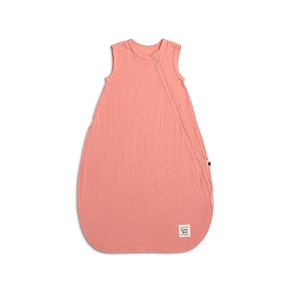Muslin Sleeping Bag - Sleeveless - Coral - Light Pink - 70 Cm