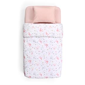 Nevresim Takımı / 2 parça - Rabbit - Pembe - 100 X 150 Cm