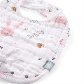 Önlük Seti / 3 parça - Rabbit - Pembe - 0-1 Yaş