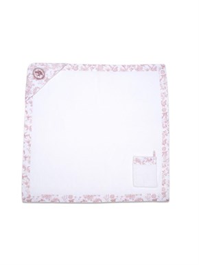 Üçgen Başlıklı Bebek Havlu Seti Hummingbird Pembe 90 x 90 cm