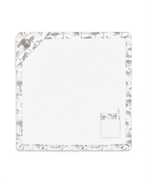 Üçgen Başlıklı Bebek Havlu Seti Safari Gri 90 x 90 cm