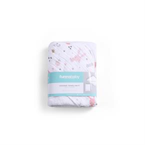 Üçgen Başlıklı Havlu + Kese - Rabbit - Pembe - 75 X 75 Cm