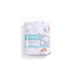 Üçgen Başlıklı Havlu + Kese - Sunny - Bej - 75 X 75 Cm