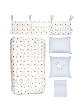 Uyku Seti / 7 parça - Zoo - Mavi - 60/70 Cm