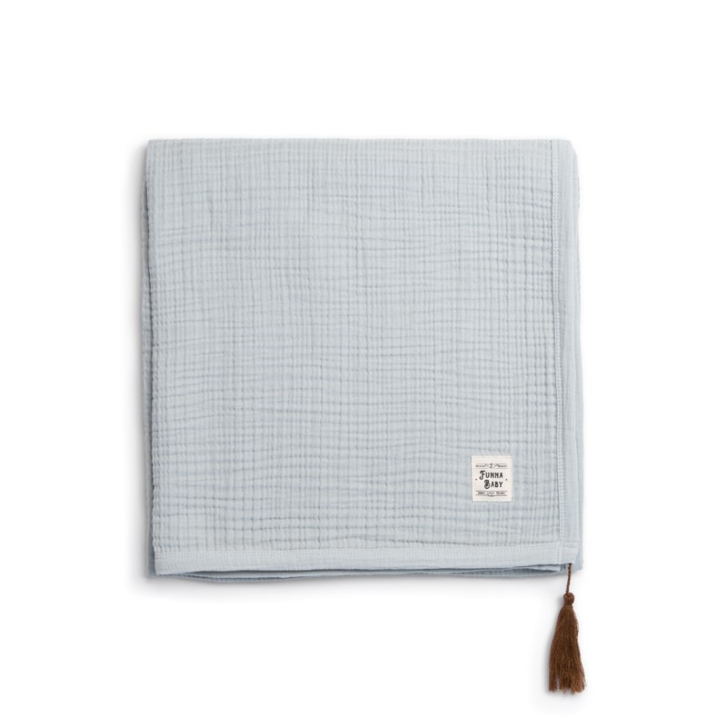 Muslin Blanket - Dove - Grey - 120 x 120 Cm