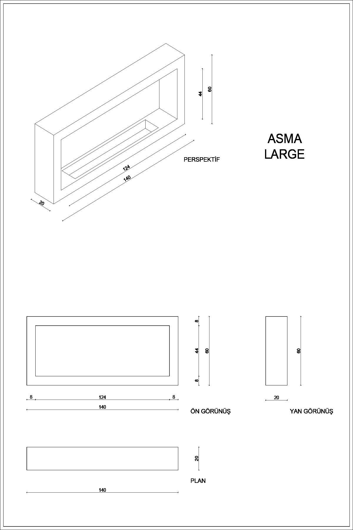 Hanged Large Fireplace