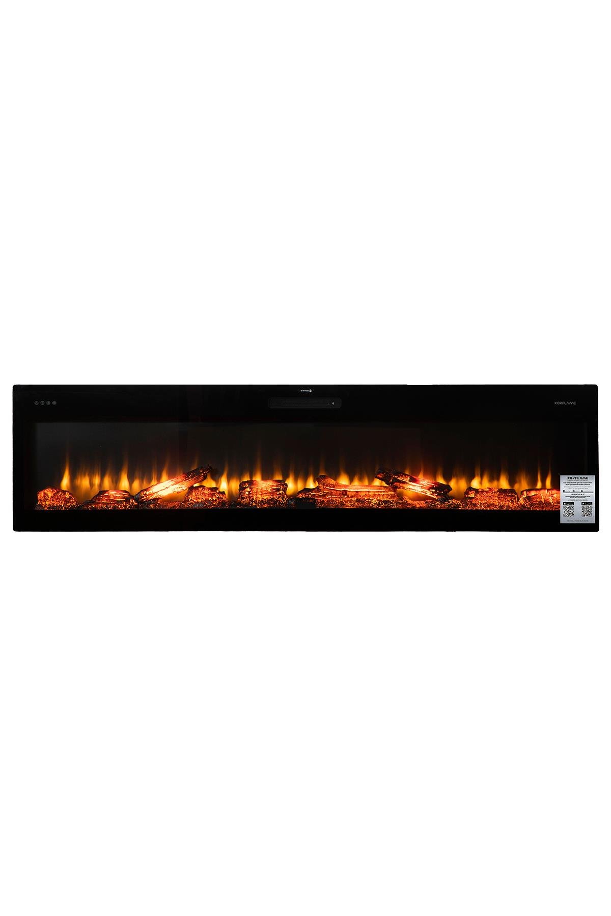 Korcam 200 S - Wall Mounted Electric Fireplace Insert with Heater