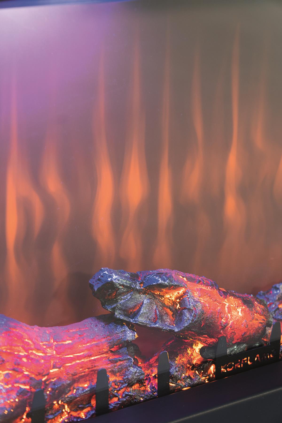 Korcam 80 S - Wall Mounted Electric Fireplace Insert with Heater