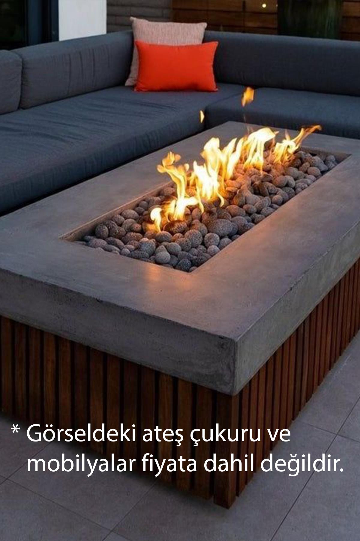 Korflame 75 Cm Dikdörtgen Lpg Gazlı Brülör