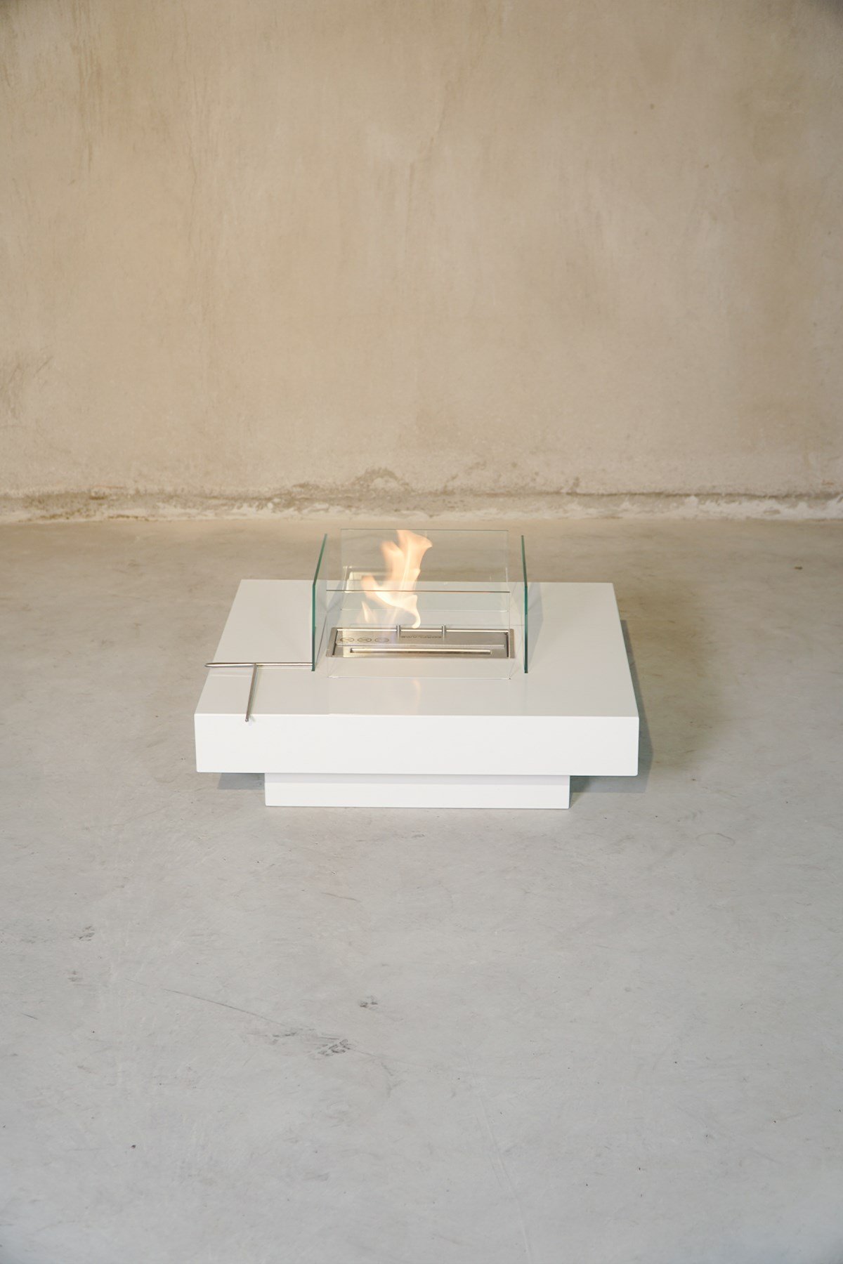 Korflame Petto Beyaz Bioetanol Şömine