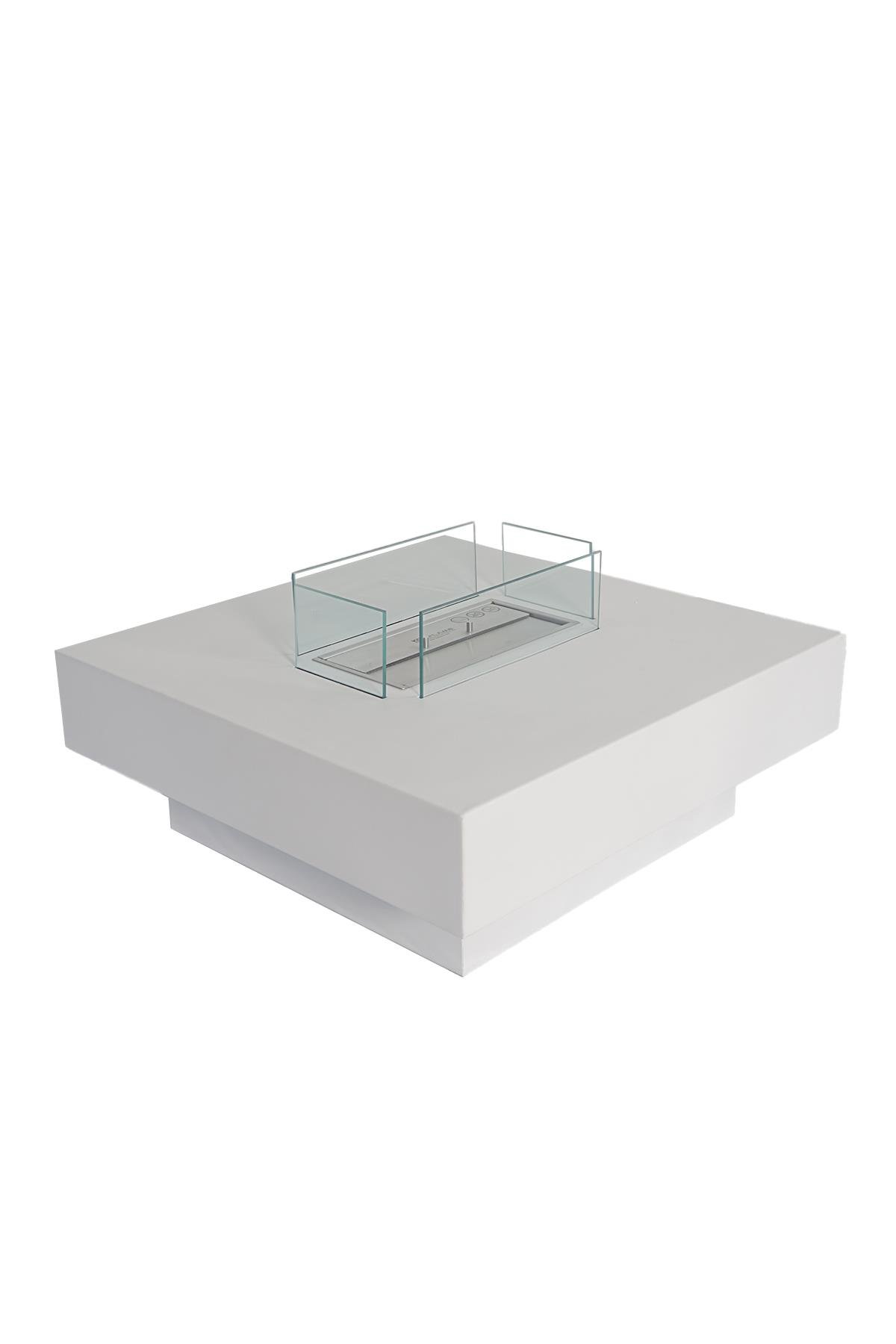 Korflame Petto Beyaz Bioetanol Şömine